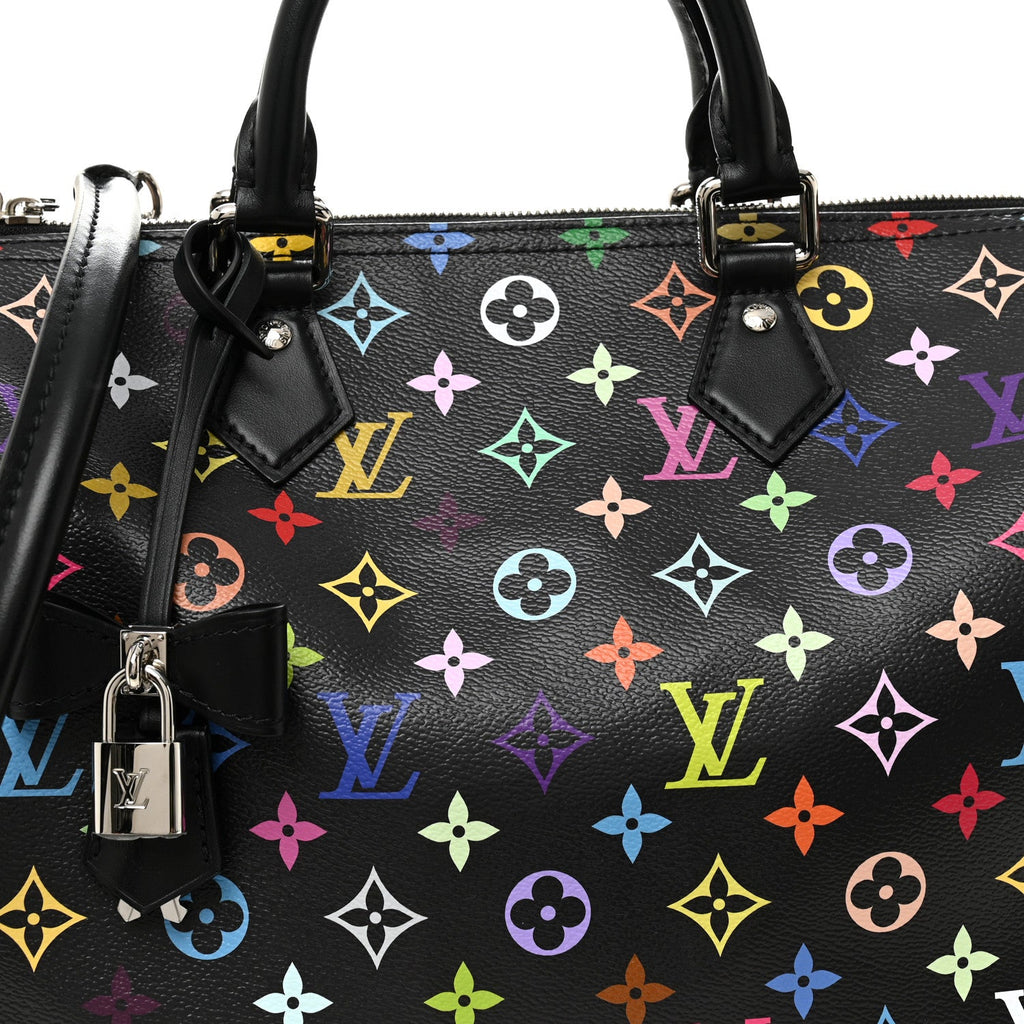 Louis Vuitton LV X TM Monogram Multicolor Speedy Soft 30 Black