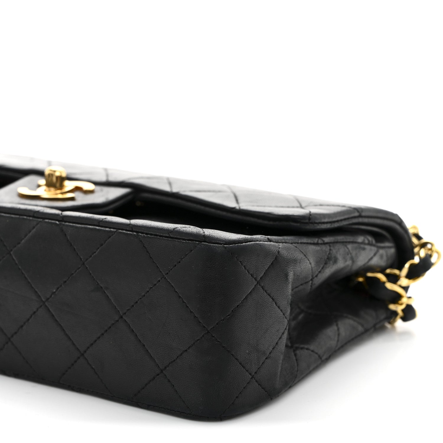 Chanel Lambskin Quilted Small Double Flap Black