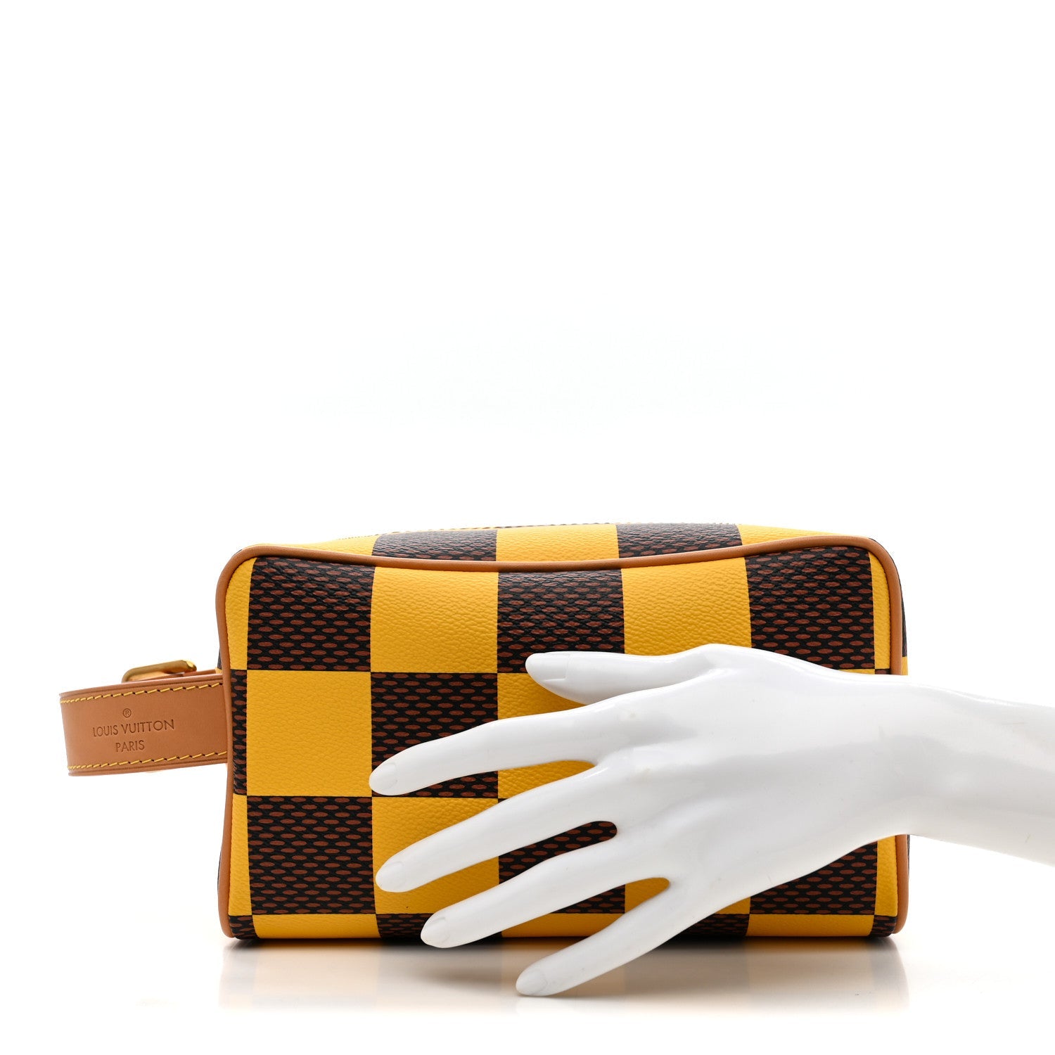 Louis Vuitton Damier Pop Dopp Kit Toilet Pouch Jaune Mat