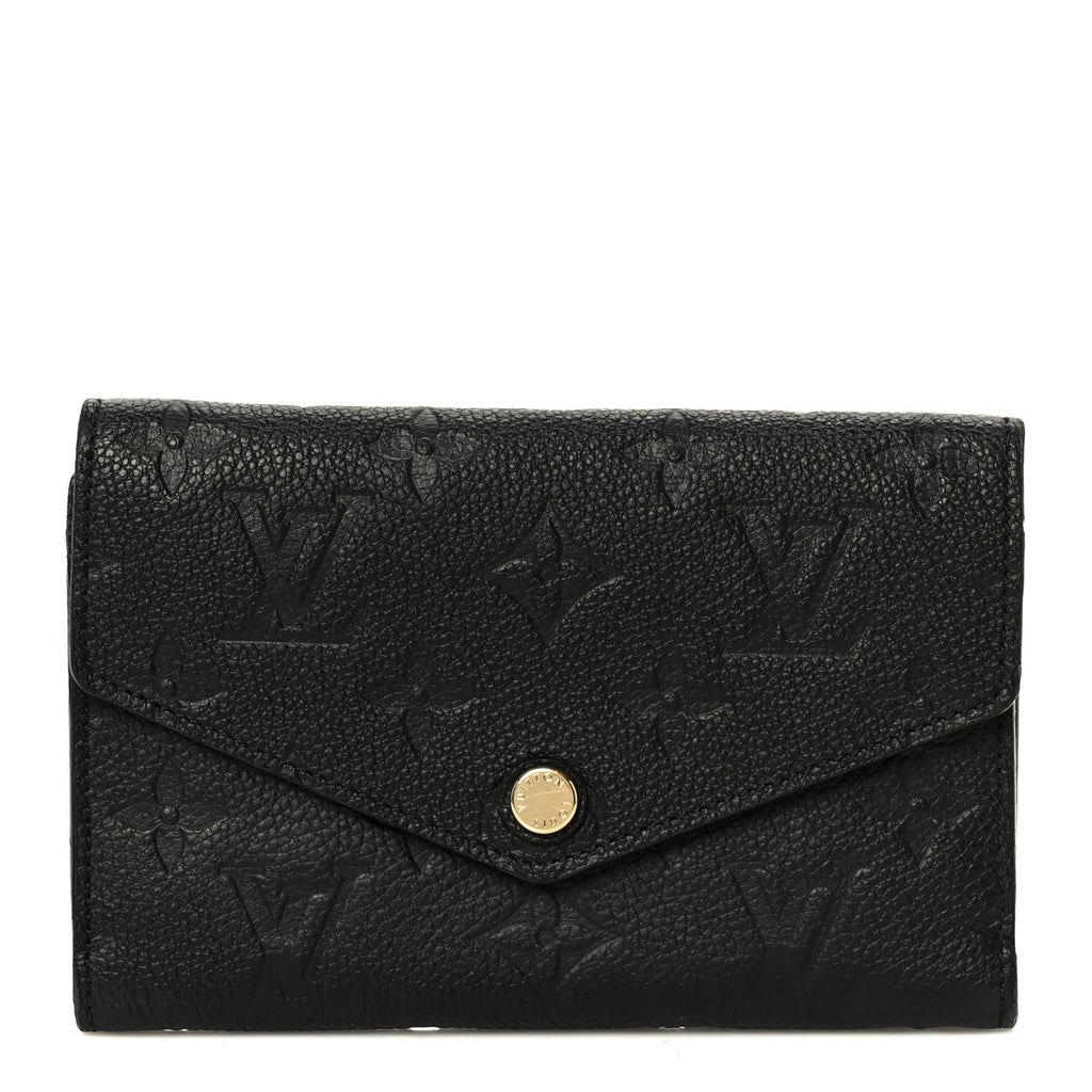 Louis Vuitton Empreinte Compact Curieuse Wallet Black