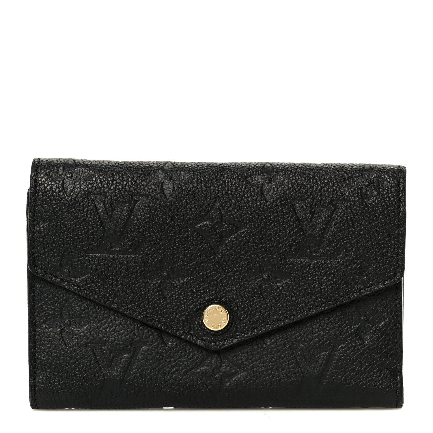 Louis Vuitton Empreinte Compact Curieuse Wallet Black