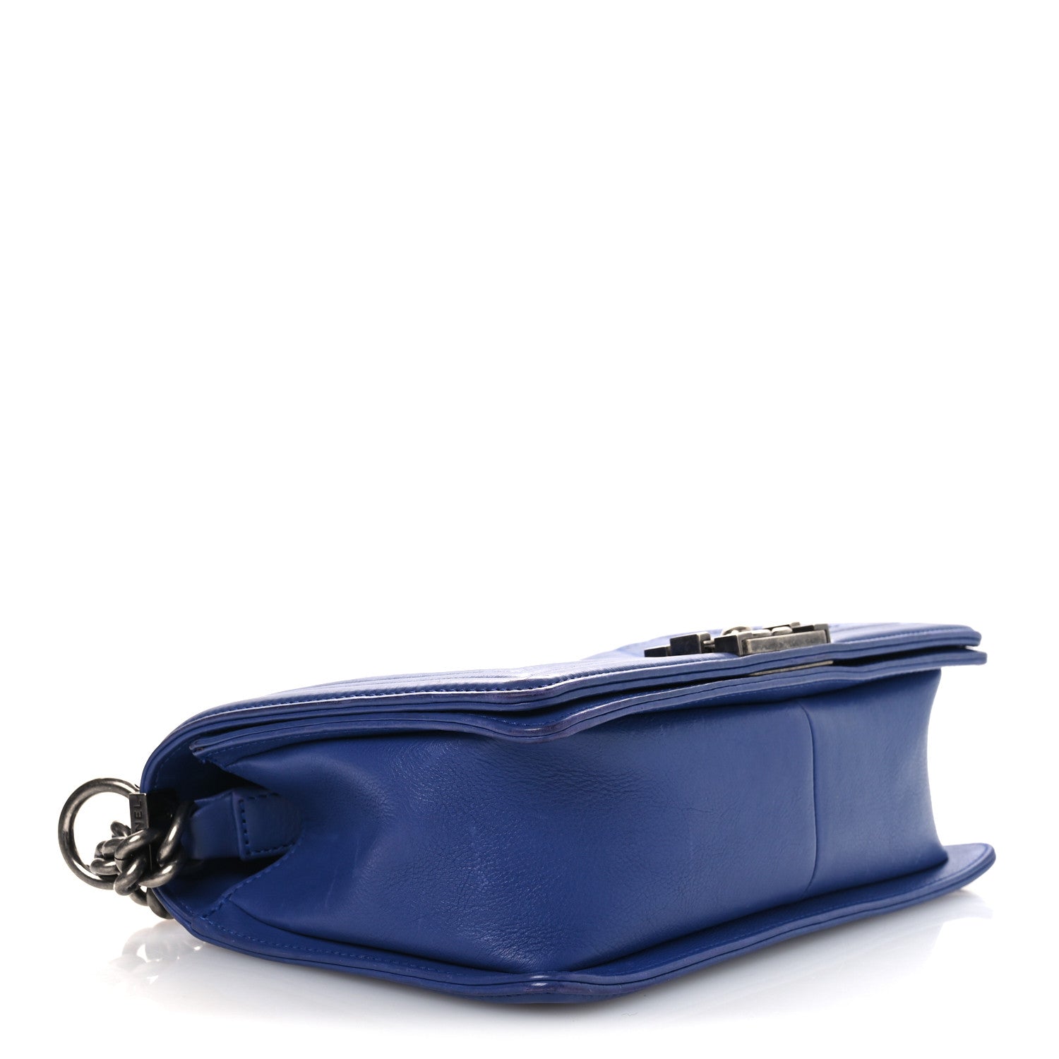 Chanel Calfskin Quilted Medium Boy Flap Blue