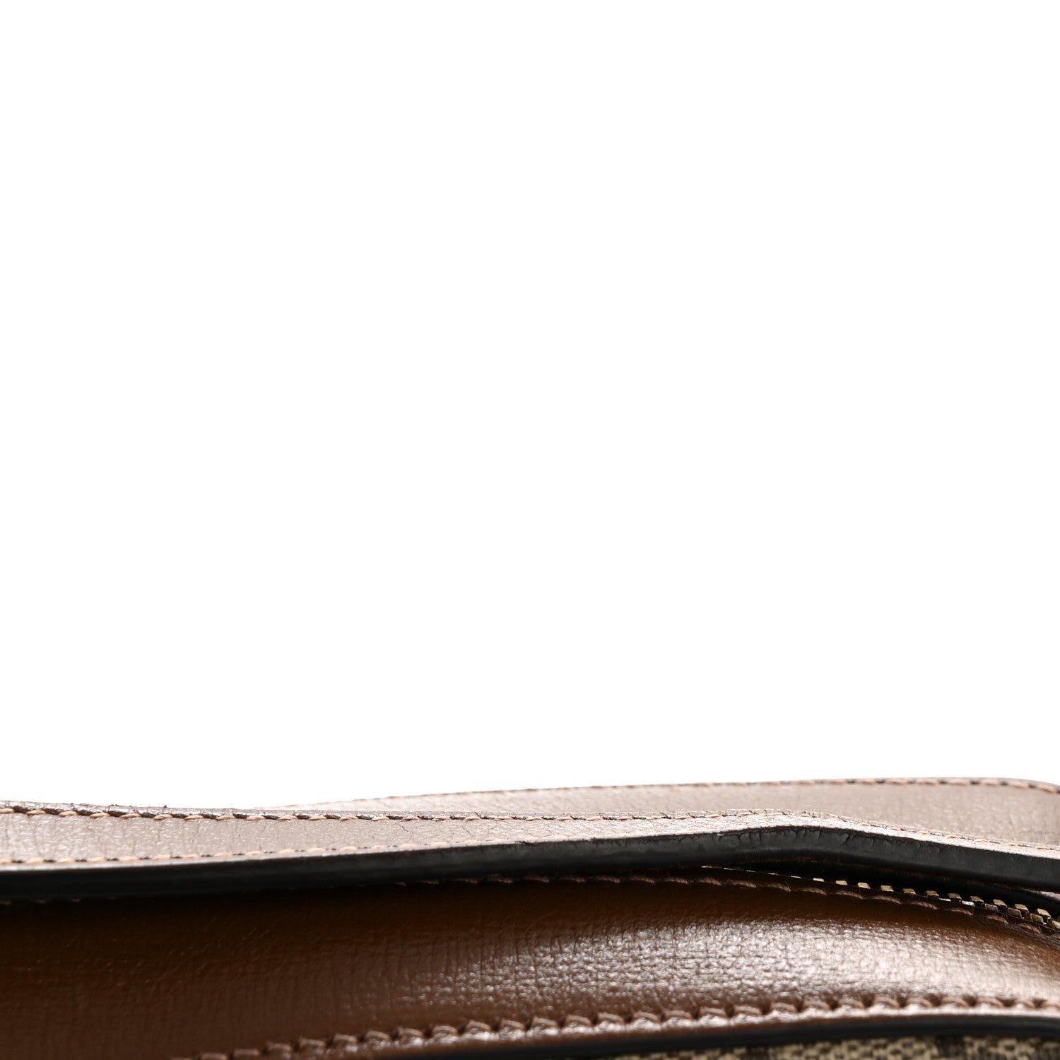 Gucci GG Supreme Monogram Small Horsebit 1955 Shoulder Bag Beige Brown Sugar