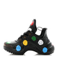 Louis Vuitton X YK Calfskin Patent Monogram Archlight Sneakers 37 Black
