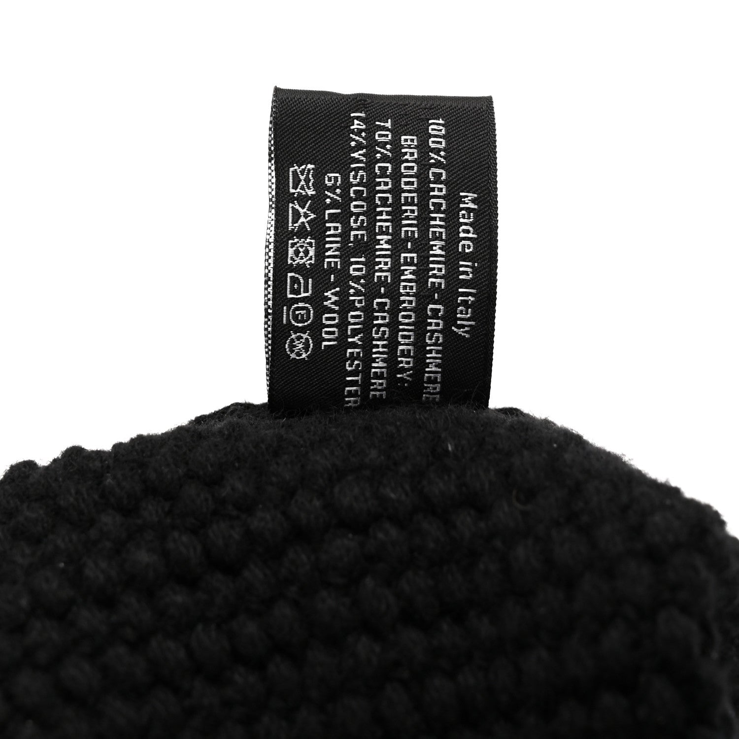 Cashmere CC Beanie Hat Black Pink