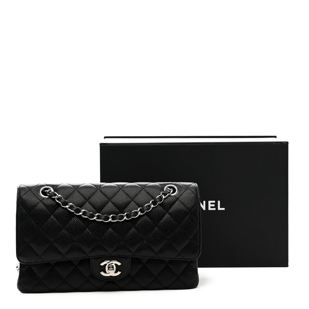 Chanel Caviar Quilted Medium Double Flap Black