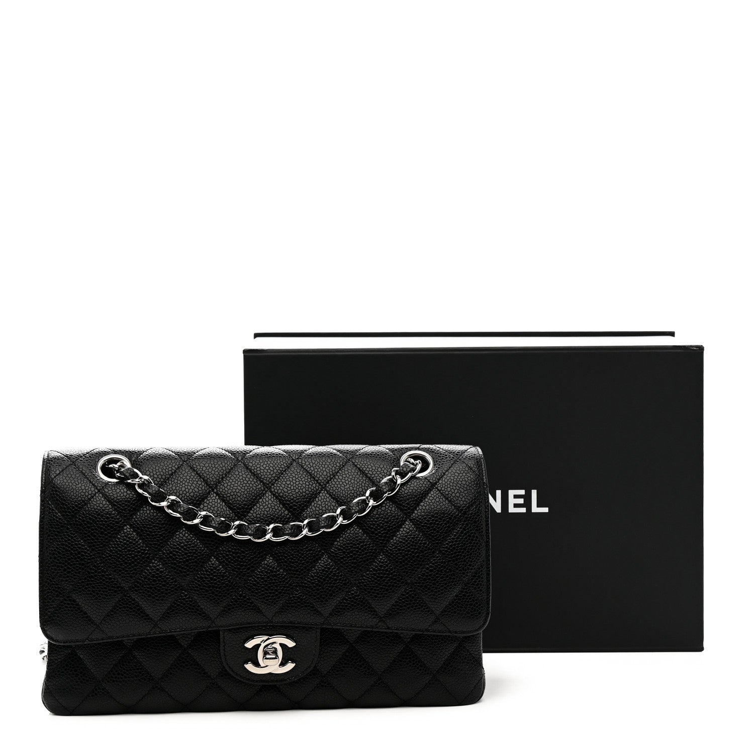 Chanel Caviar Quilted Medium Double Flap Black