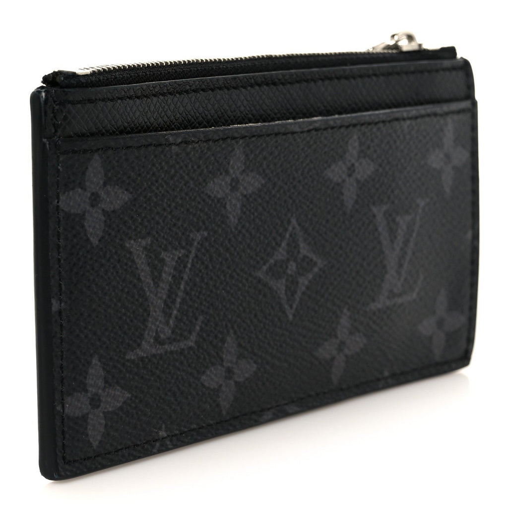 Louis Vuitton Monogram Eclipse Taiga Coin Card Holder