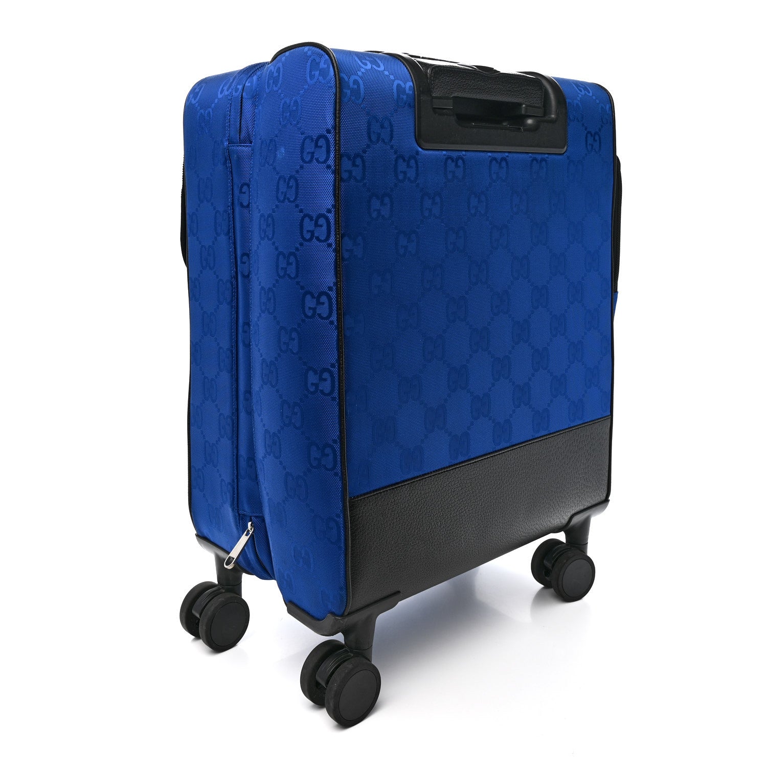 Gucci Econyl Nylon Monogram Off The Grid Suitcase Guilted Blue Black