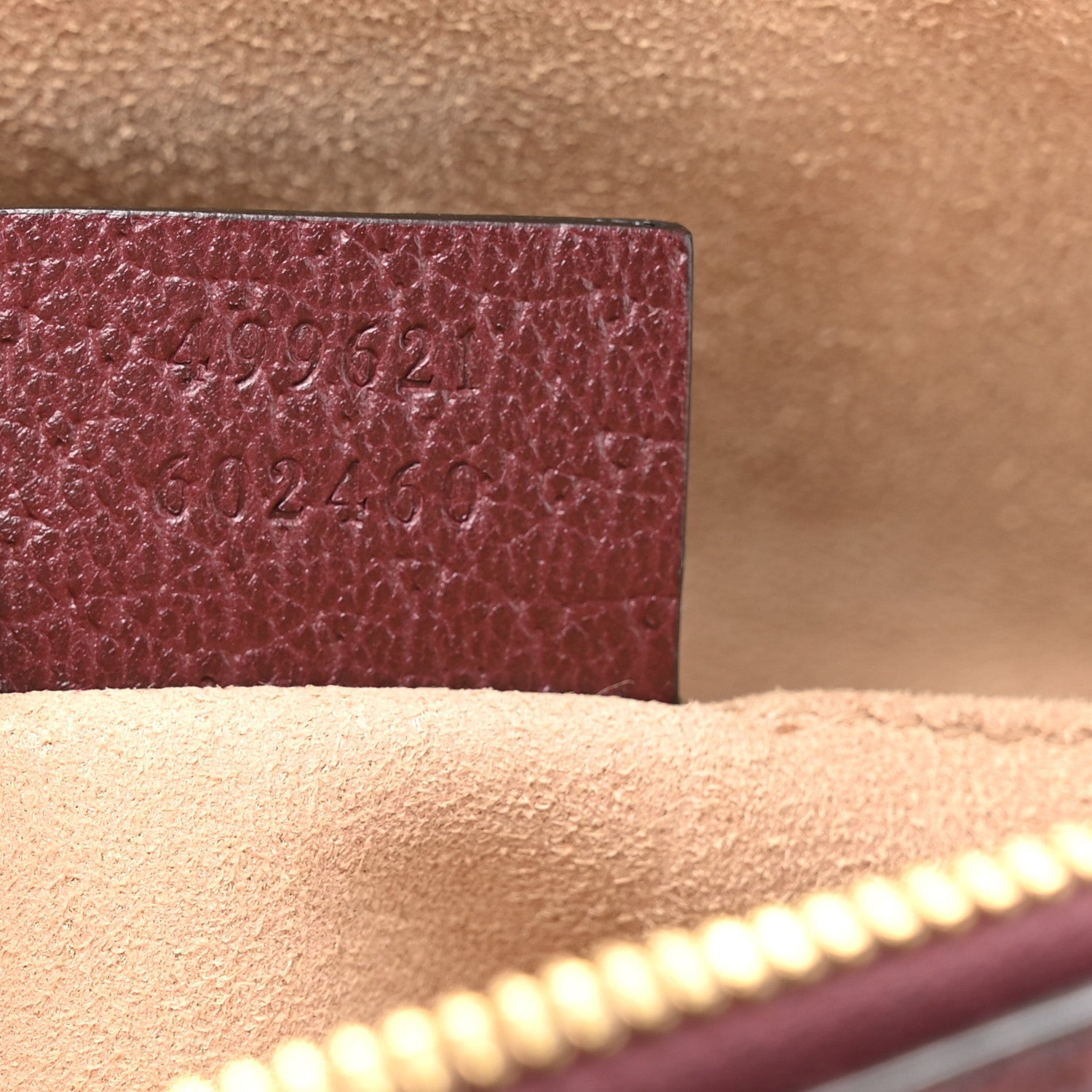 Gucci Textured Dollar Calfskin Web Small Ophidia Dome Shoulder Bag Burgundy