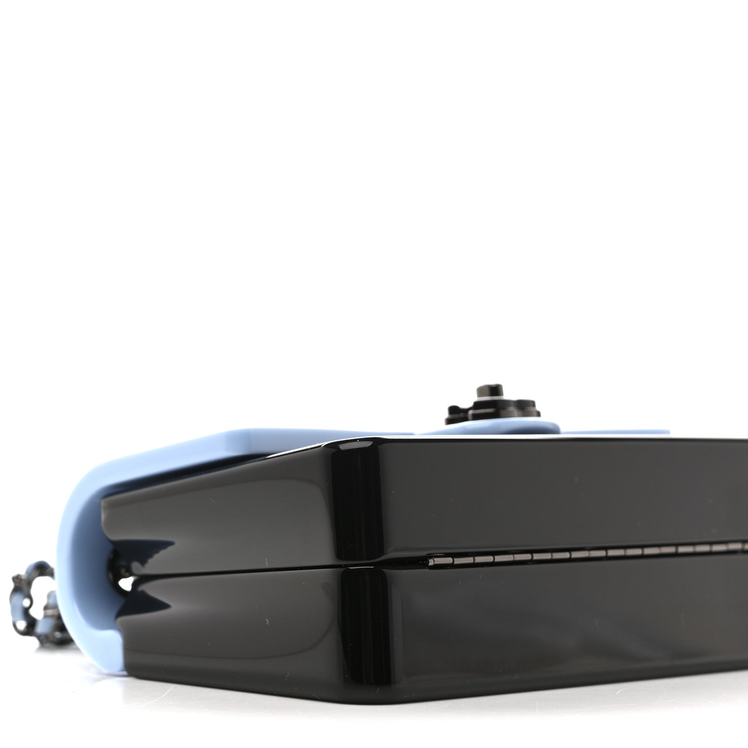 Chanel Plexiglass Plexi Coco Bag Black Blue
