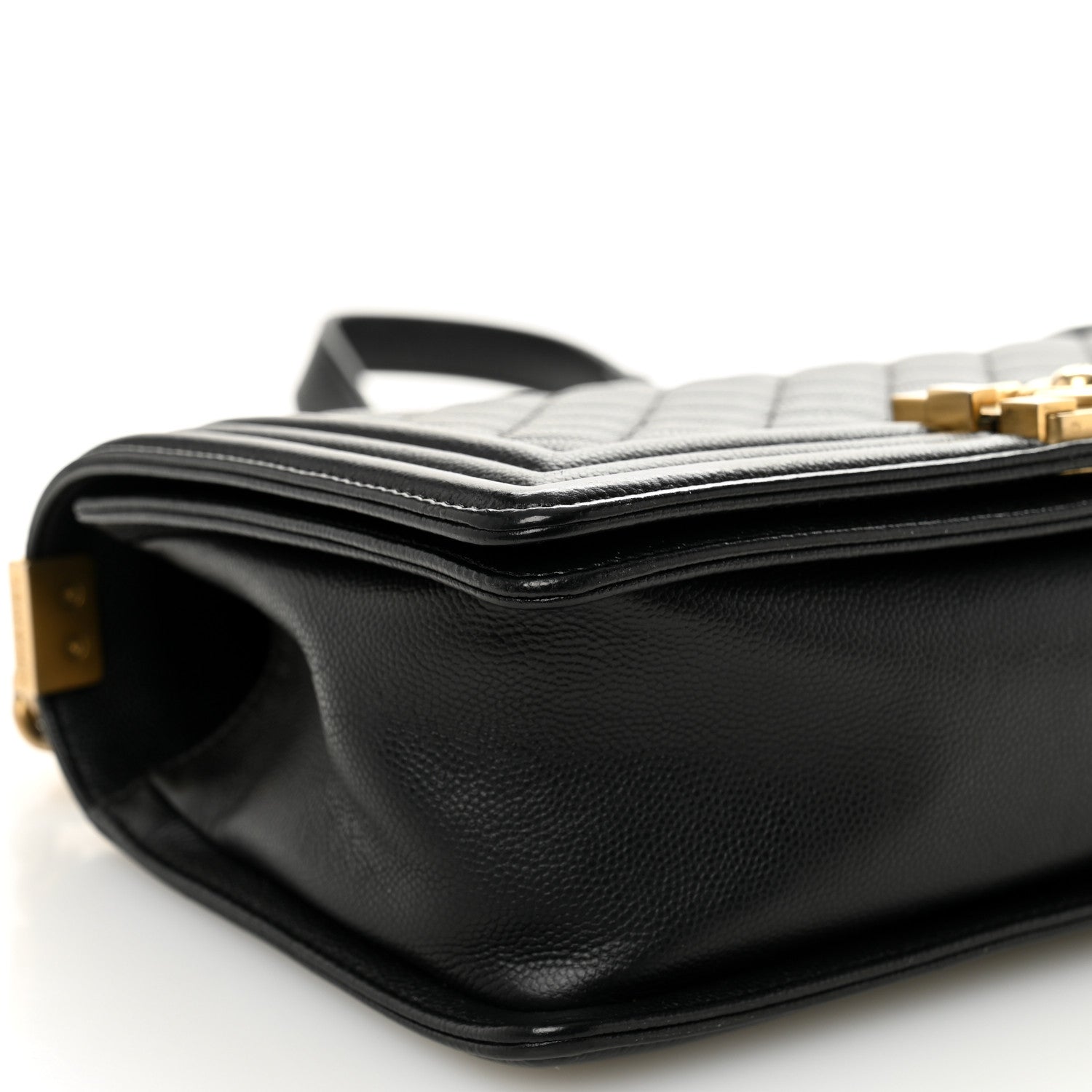 Chanel Caviar Quilted Medium Boy Flap Black