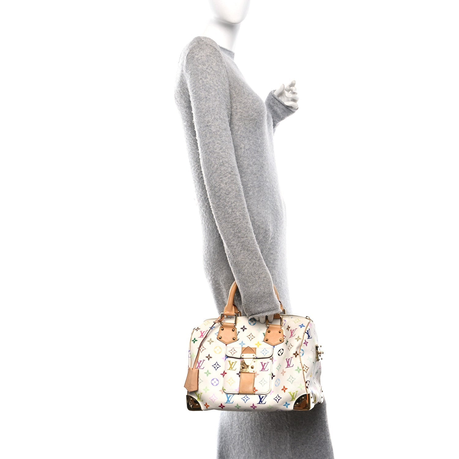 Louis Vuitton Monogram Multicolor Speedy 30 White