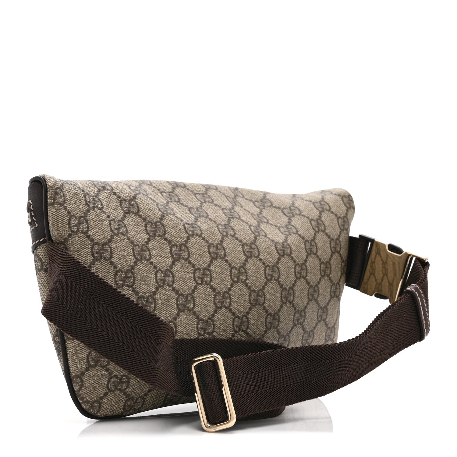Gucci GG Supreme Monogram Belt Bag Dark Brown