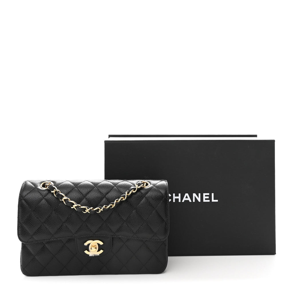 Chanel Caviar Quilted Small Double Flap Black