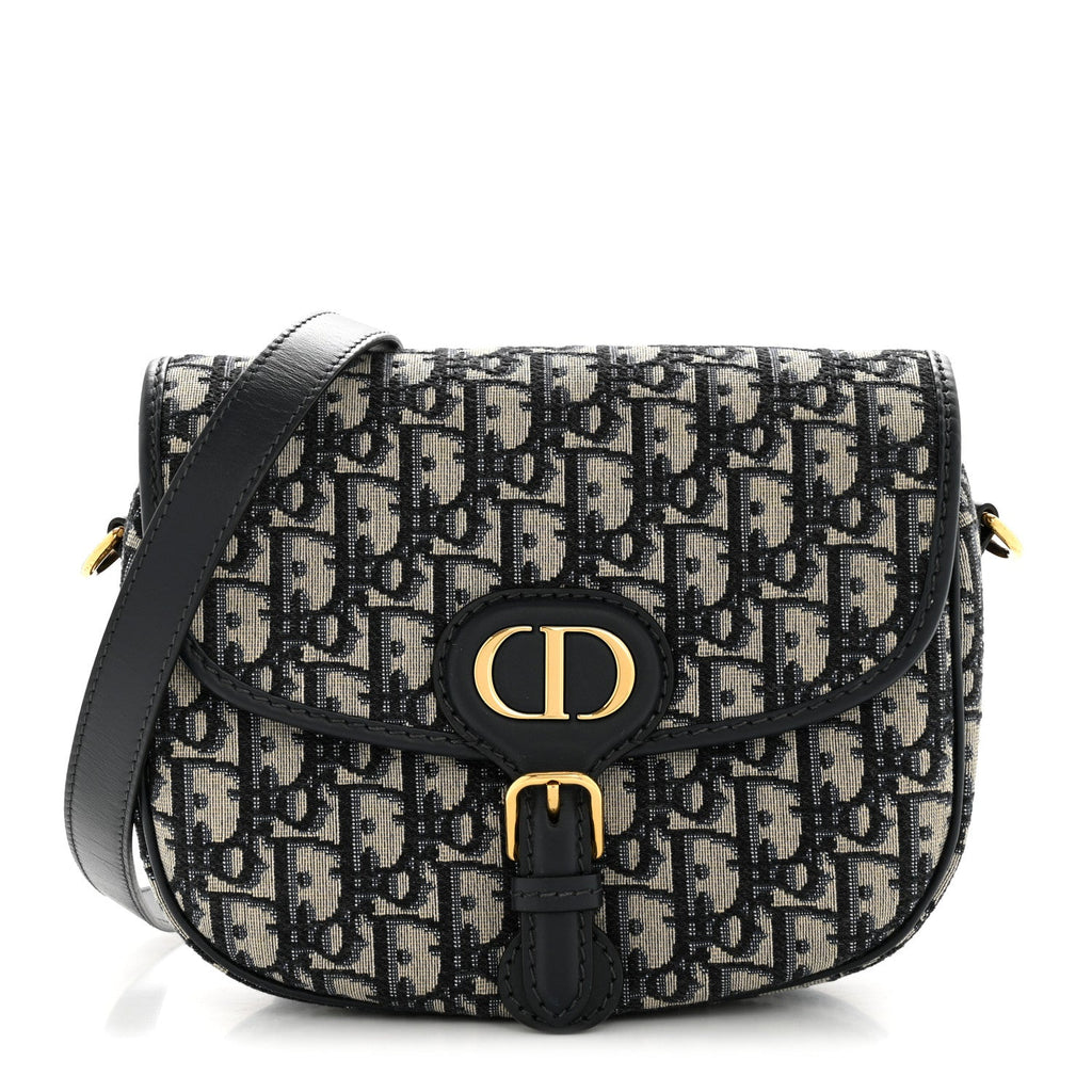 Christian Dior Oblique Medium Bobby Flap Blue