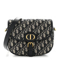 Christian Dior Oblique Medium Bobby Flap Blue