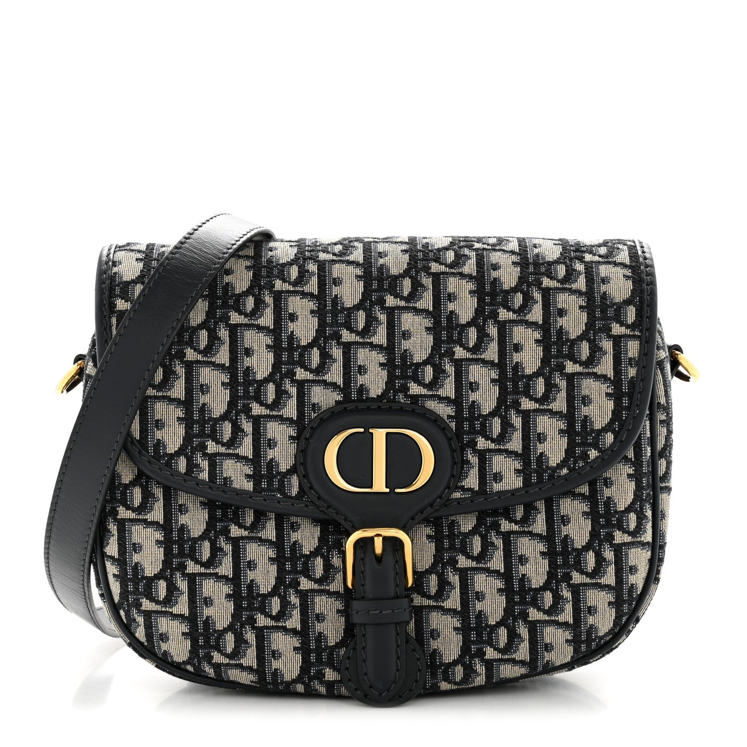Christian Dior Oblique Medium Bobby Flap Blue