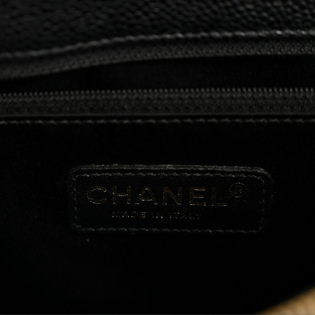 Chanel Caviar Quilted Grand Shopping Tote GST Black