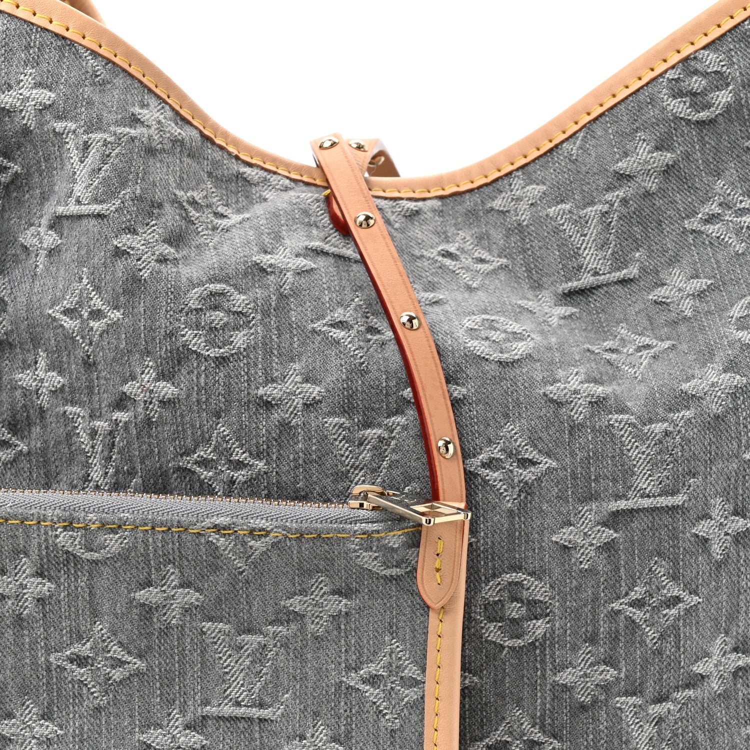 Louis Vuitton Monogram Denim CarryAll MM Washed Grey