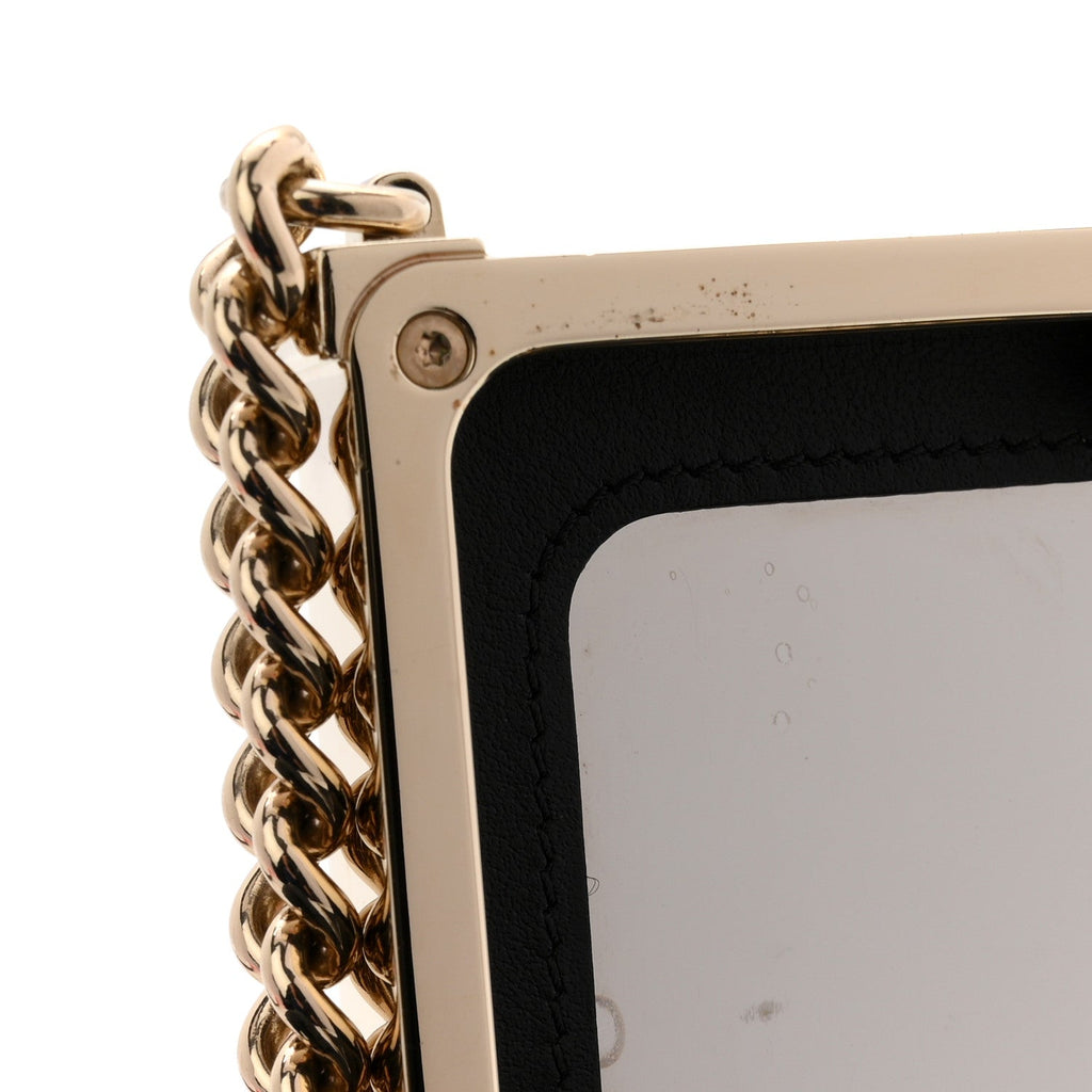 Chanel Patent Calfskin Boy Minaudiere Black