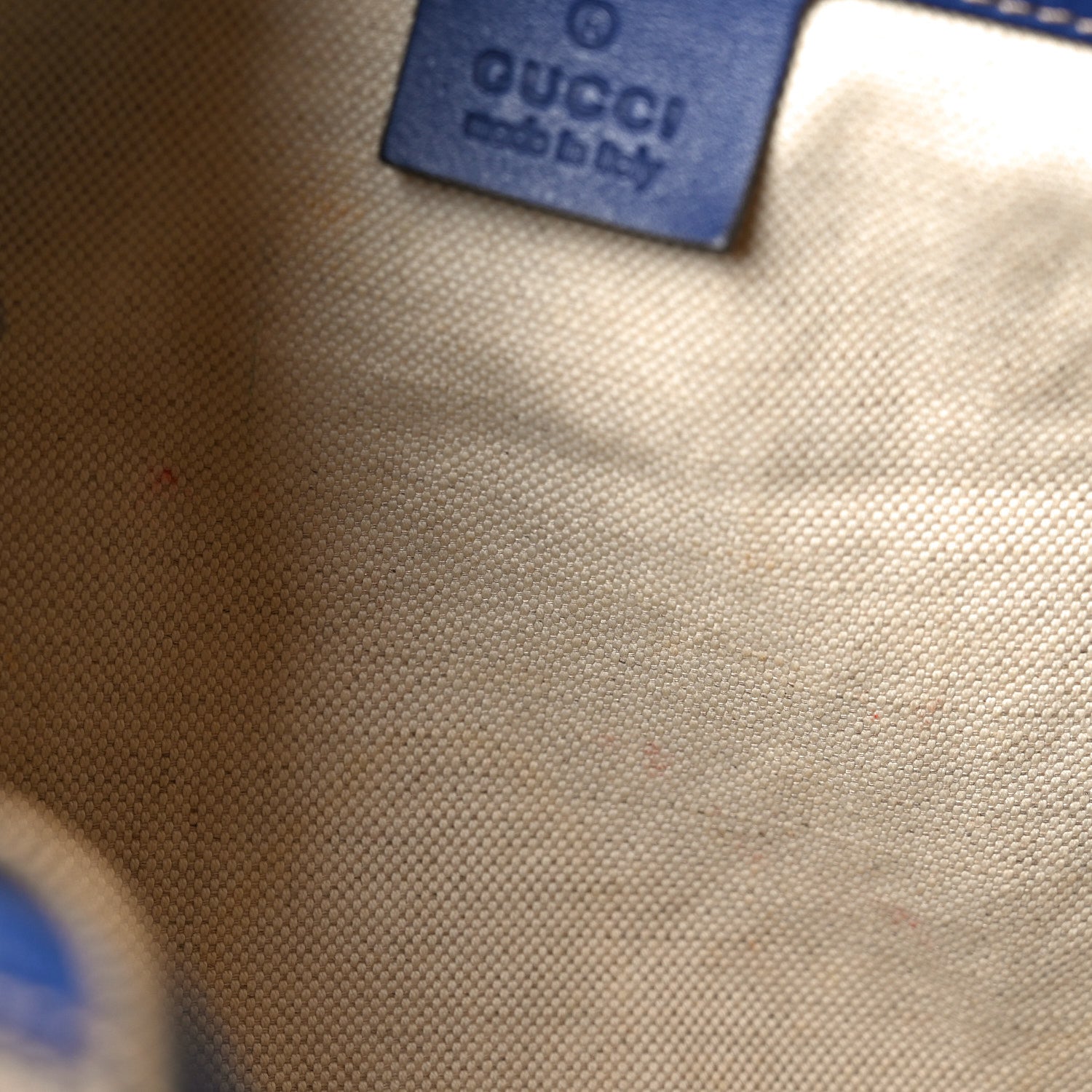 Gucci GG Plus Monogram Medium Boston USA Flag Unicef Duffle Blue