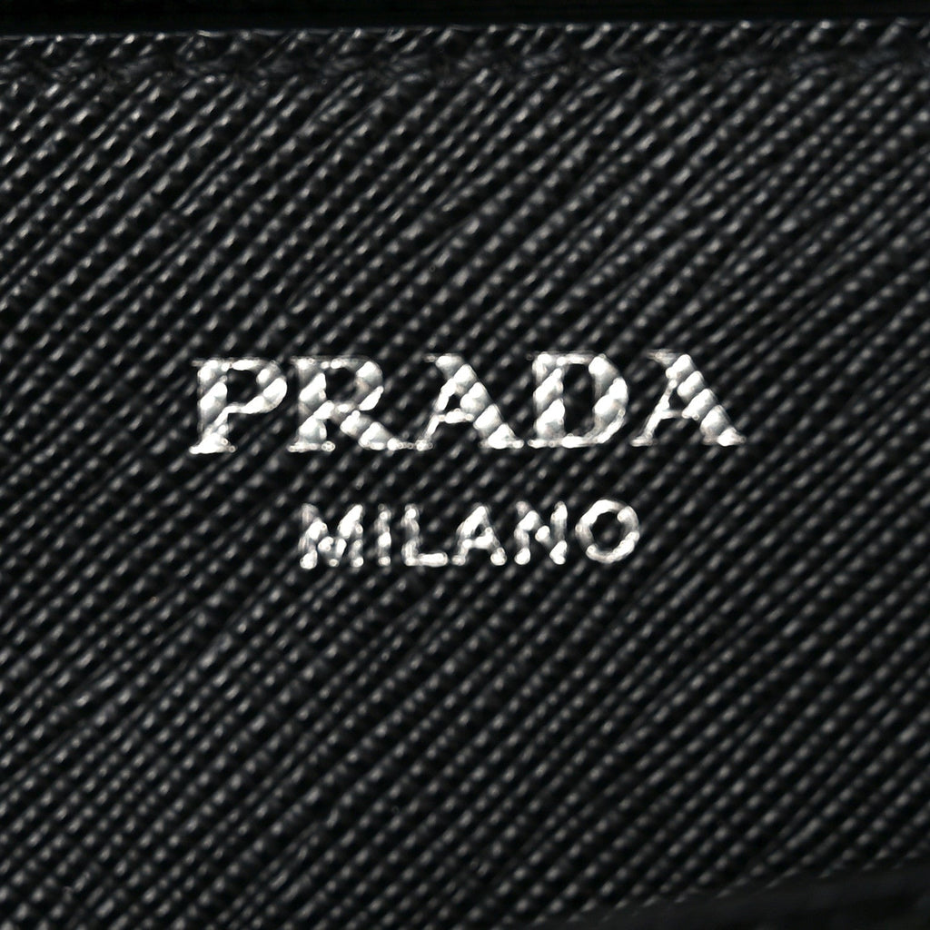 Prada Nylon Saffiano Top Handle Bag Black