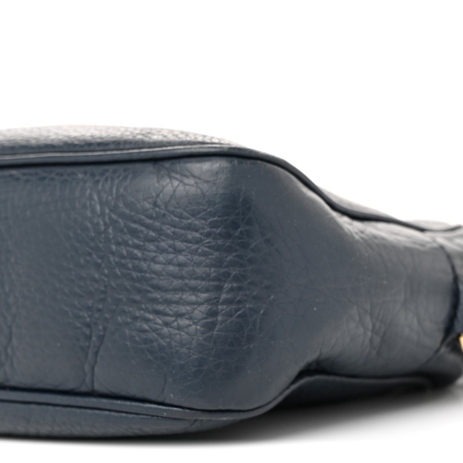 Gucci Pebbled Calfskin Small Soho Disco Bag Blue