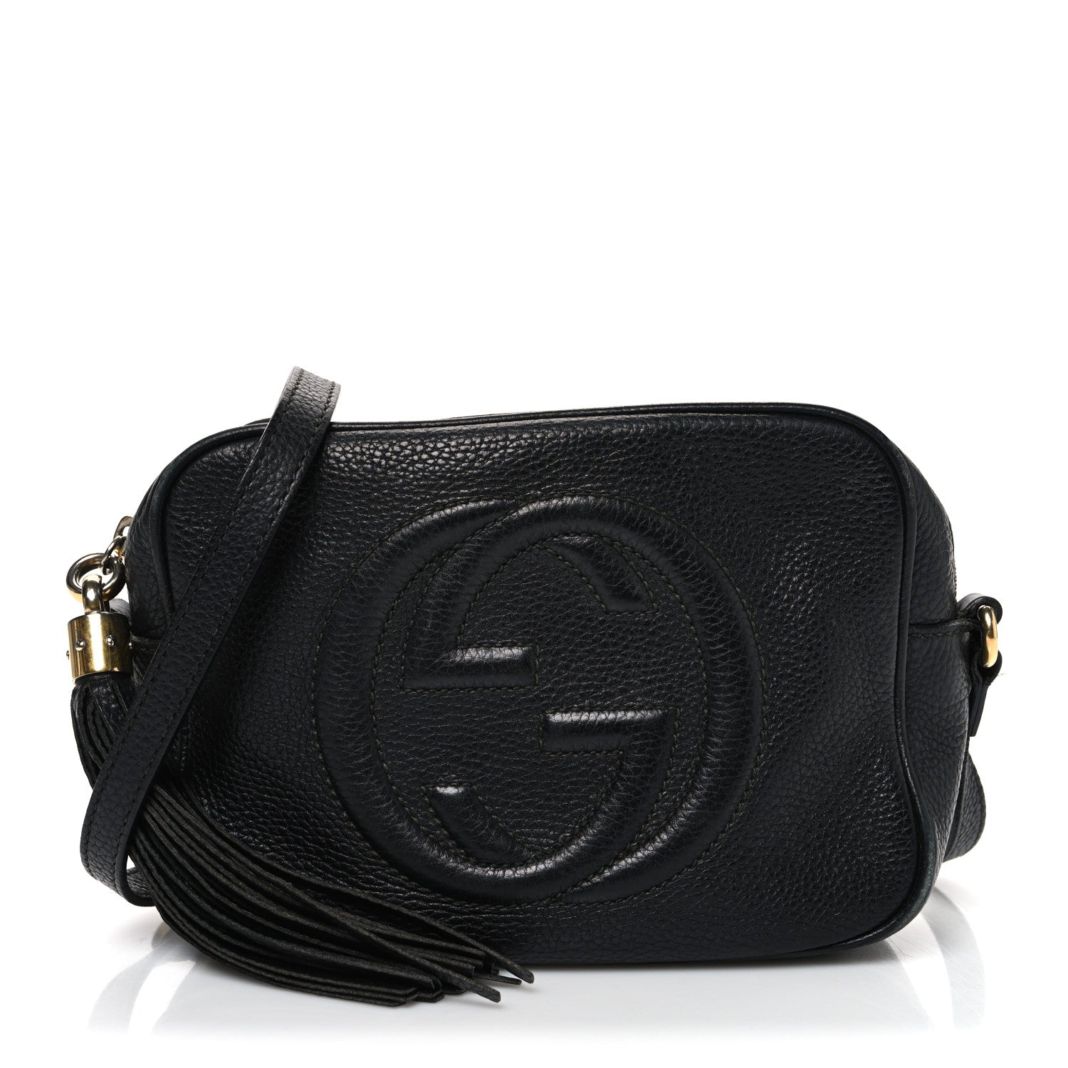Gucci Pebbled Calfskin Small Soho Disco Bag Black