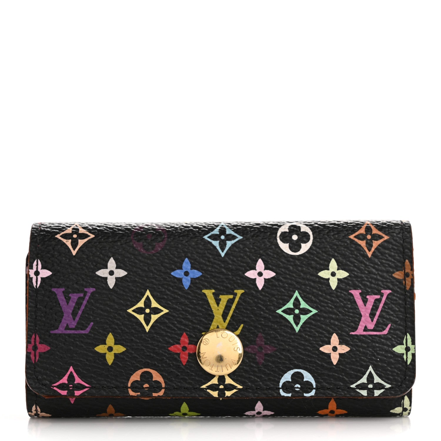 Louis Vuitton Monogram Multicolor Multicles 4 Key Holder Black Grenade