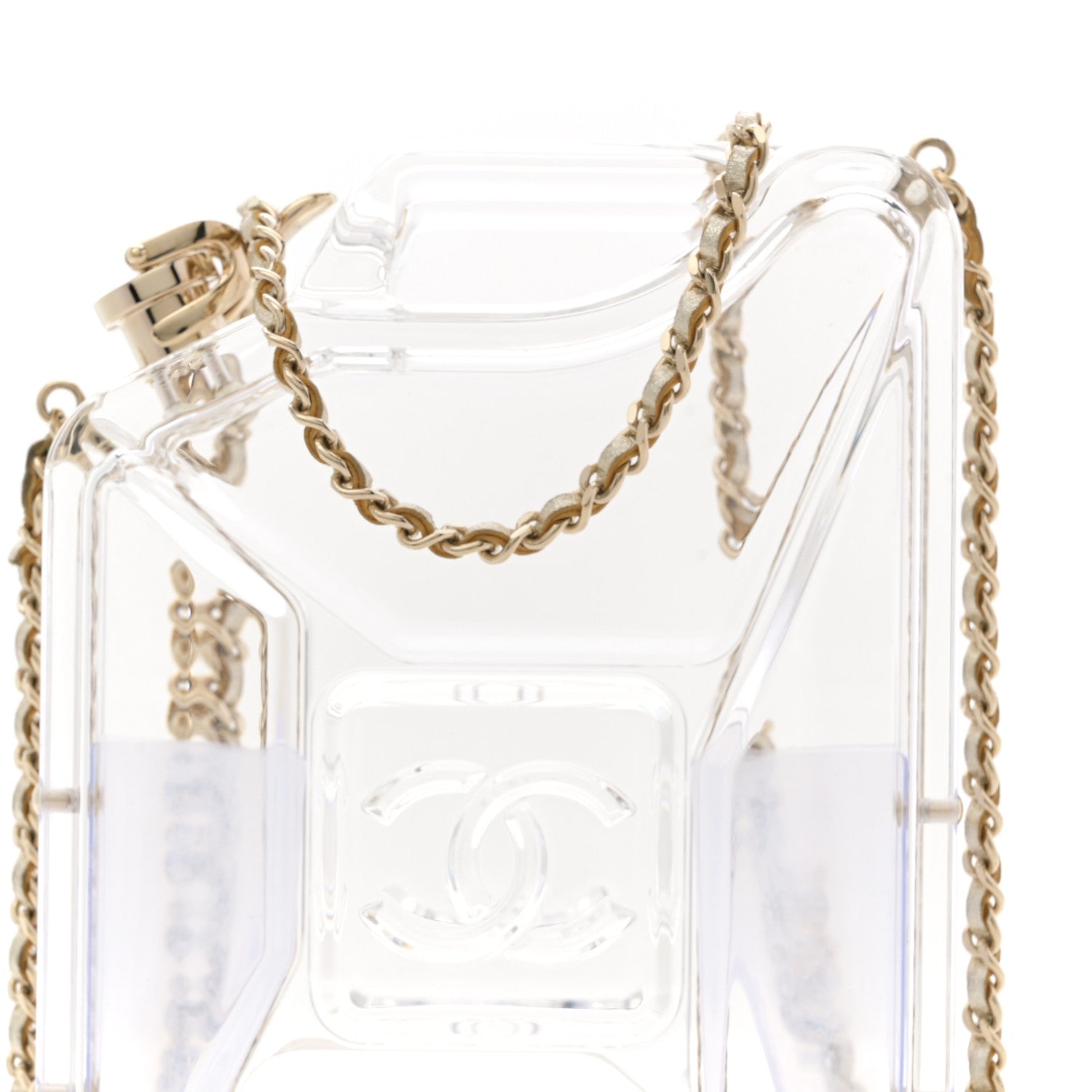 Chanel Plexiglass Dubai by Night Gas Tank Clutch