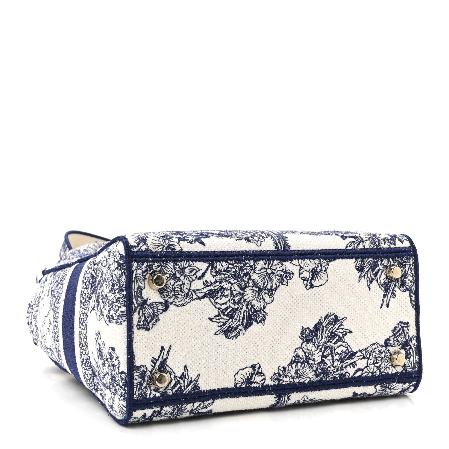 Christian Dior Canvas Reverse Embroidered Rêve d'Infini Medium Lady D-Lite Blue Multicolor