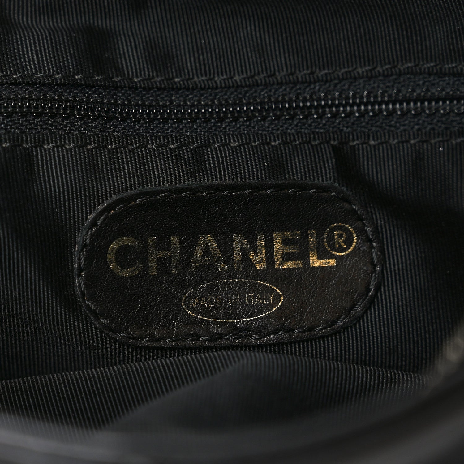 Chanel Lambskin CC Stitched Tote Black