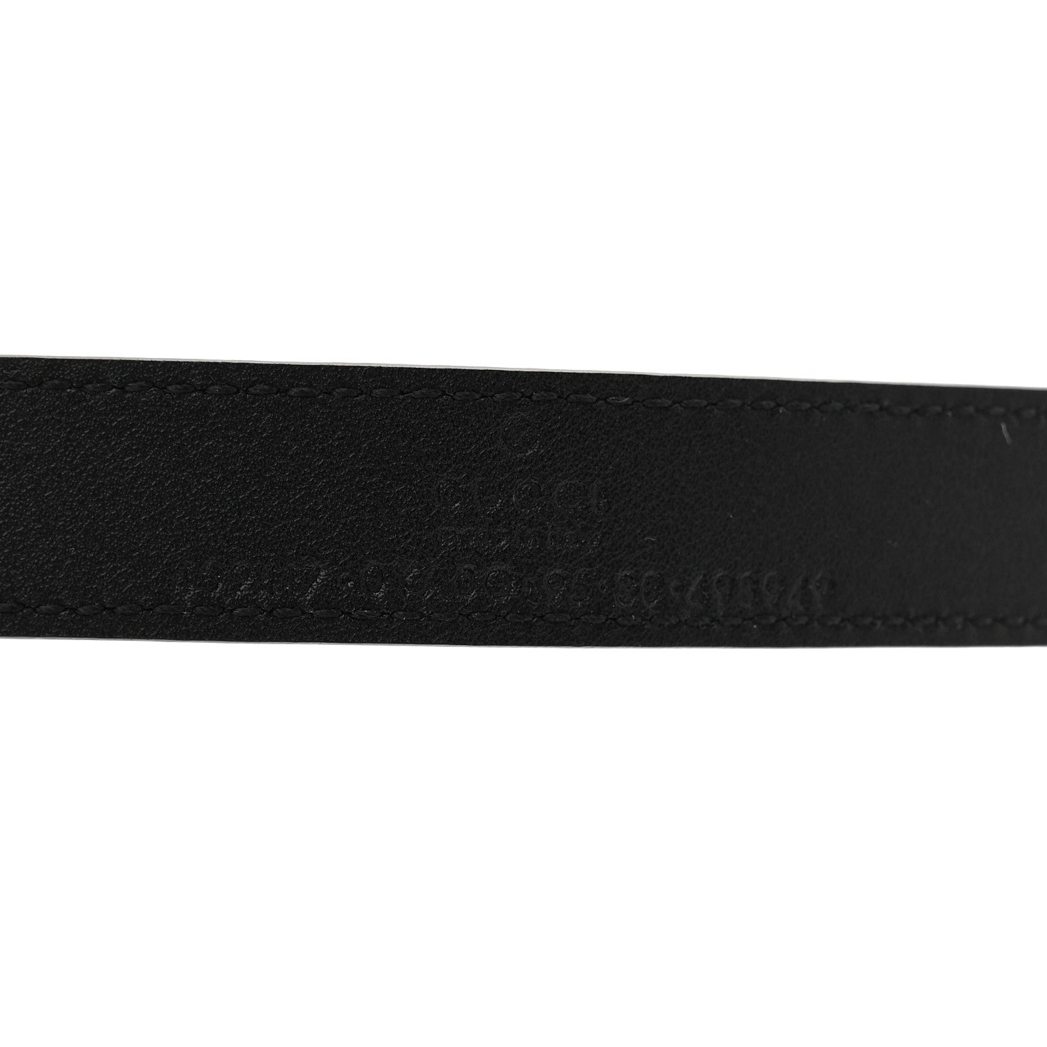Gucci Calfskin Double G 20mm Belt 95 38 Black