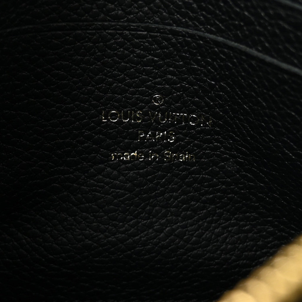 Louis Vuitton Empreinte Monogram Giant Double Zip Pochette Black Cream