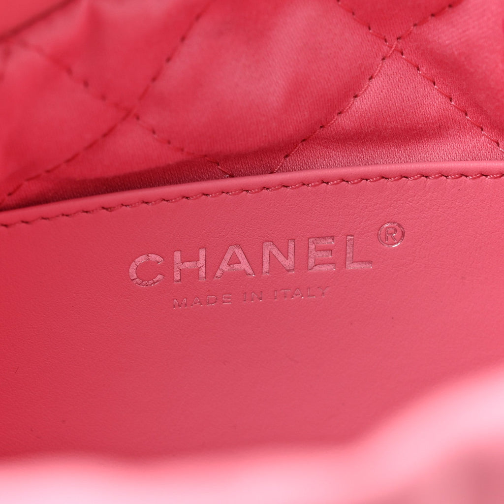 Chanel Shiny Calfskin Quilted Mini Chanel 22 Pink
