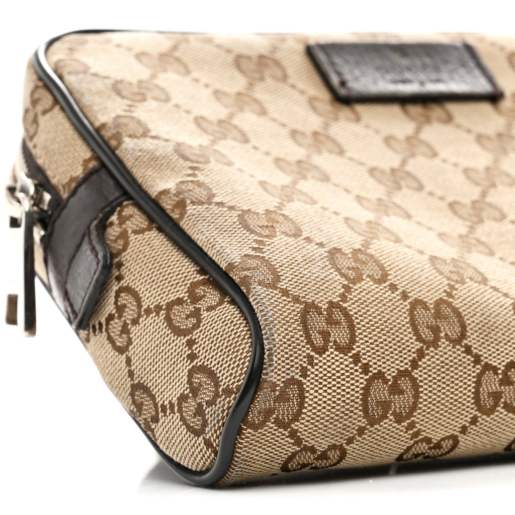 Gucci Monogram Belt Bag Dark Brown