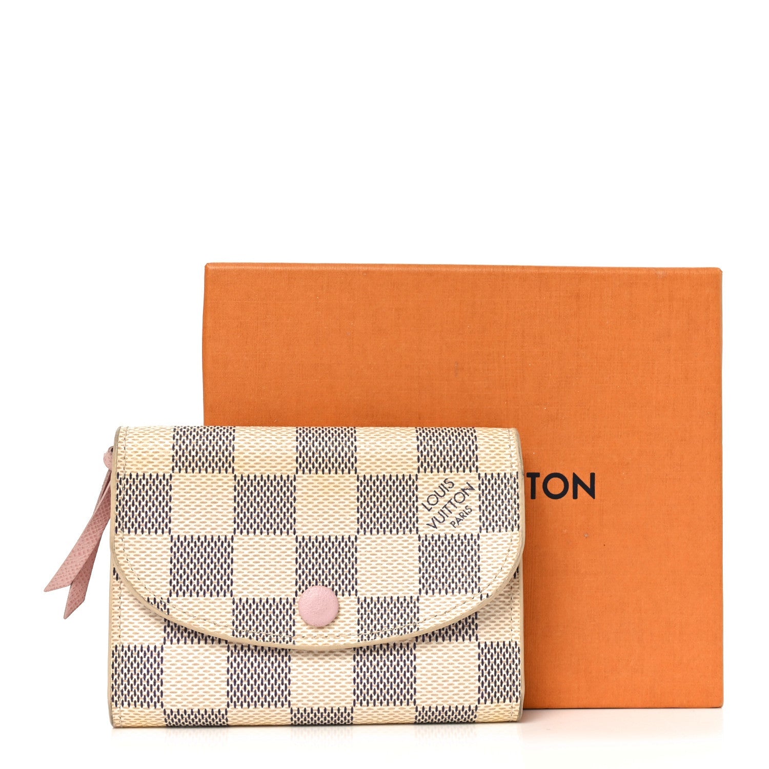Louis Vuitton Damier Azur Rosalie Coin Purse Rose Ballerine