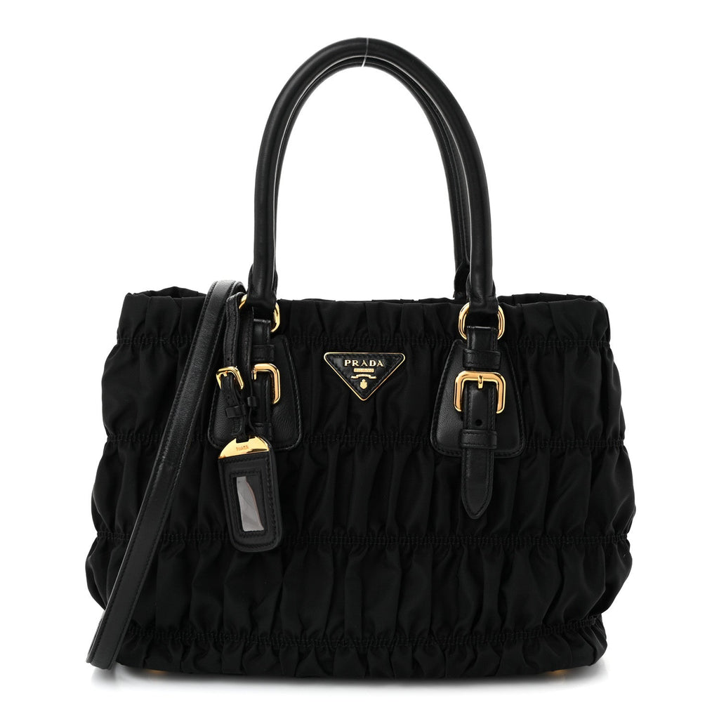 Prada Tessuto Nylon Gaufre Tote Black