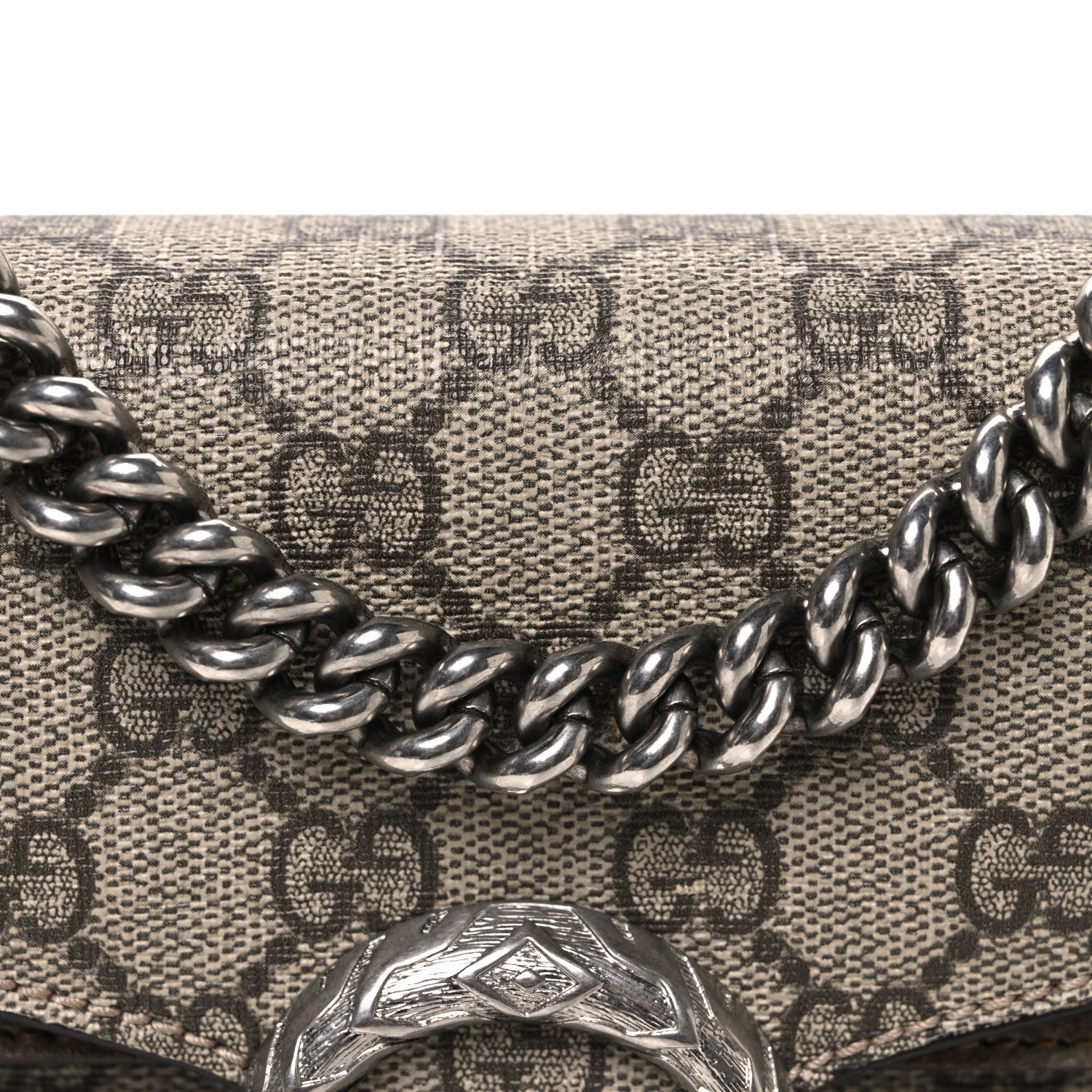 Gucci GG Supreme Monogram Mini Dionysus Shoulder Bag Taupe