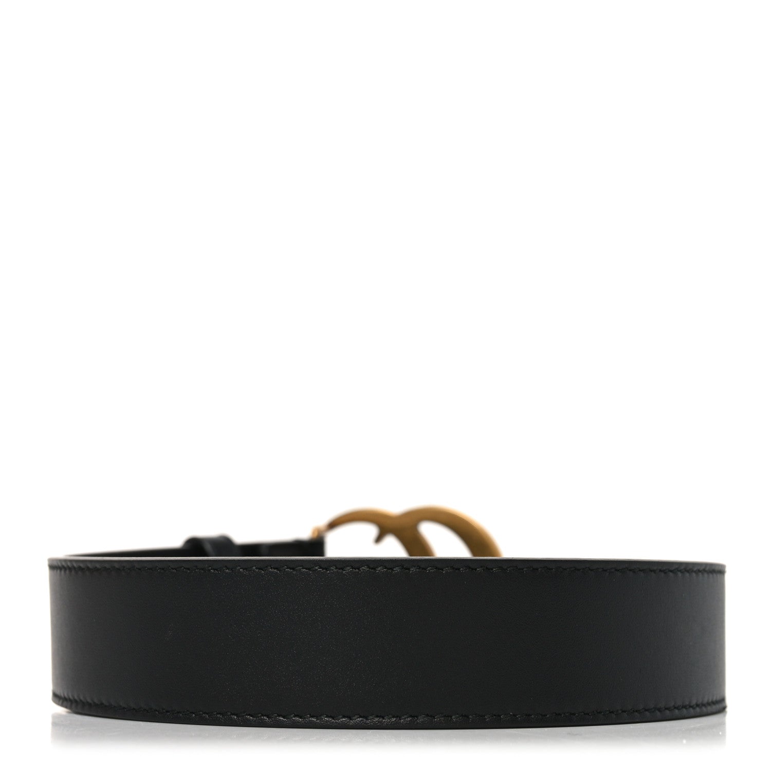Gucci Calfskin Double G 30mm Belt 90 36 Black