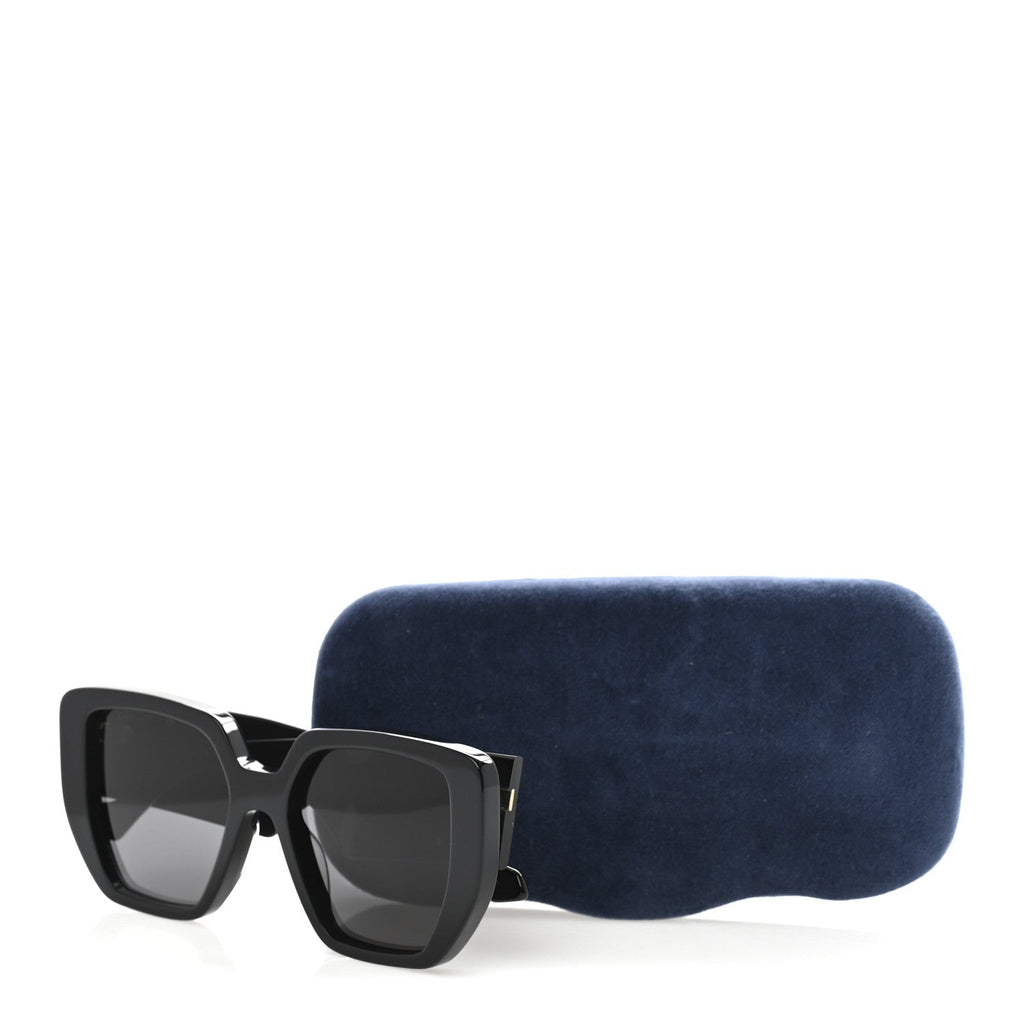 Gucci Acetate Square Frame Sunglasses GG0956S Black