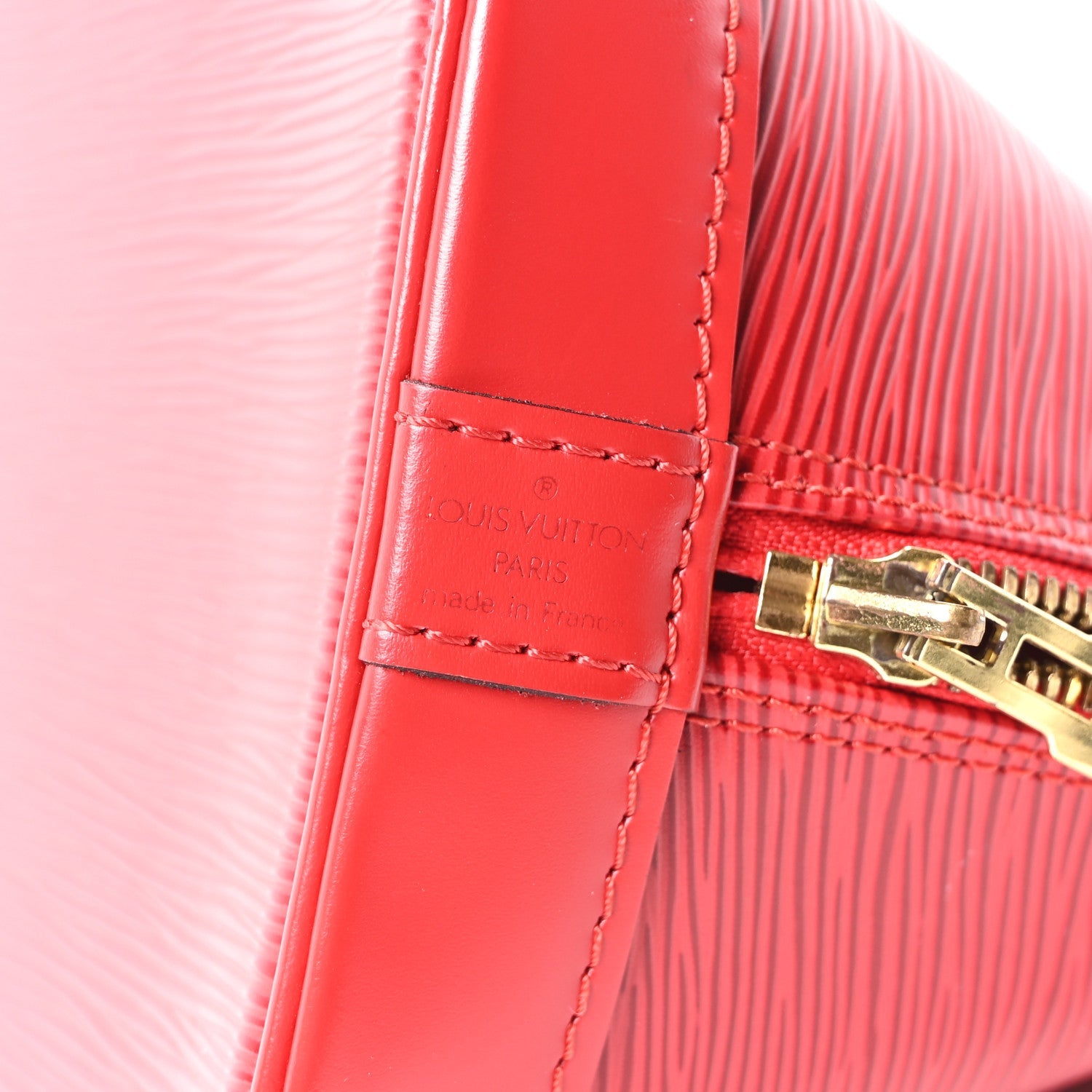 Louis Vuitton Epi Alma PM Castillan Red