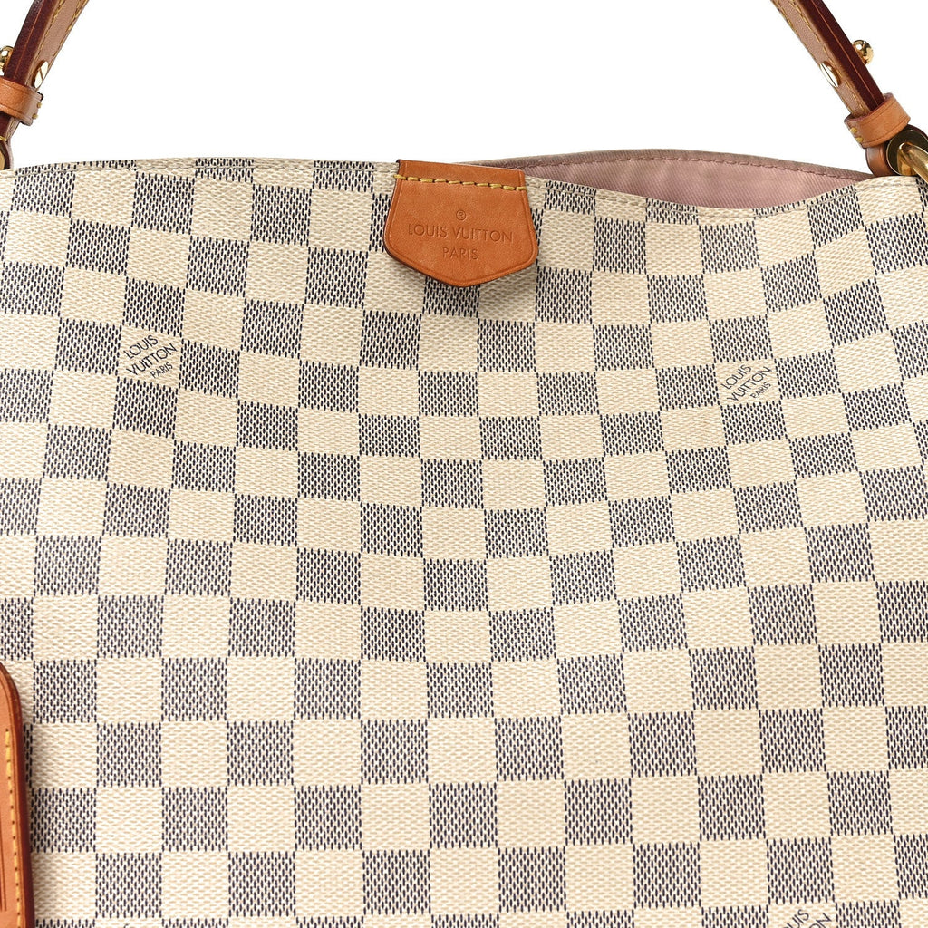 Louis Vuitton Damier Azur Graceful PM Rose Ballerine