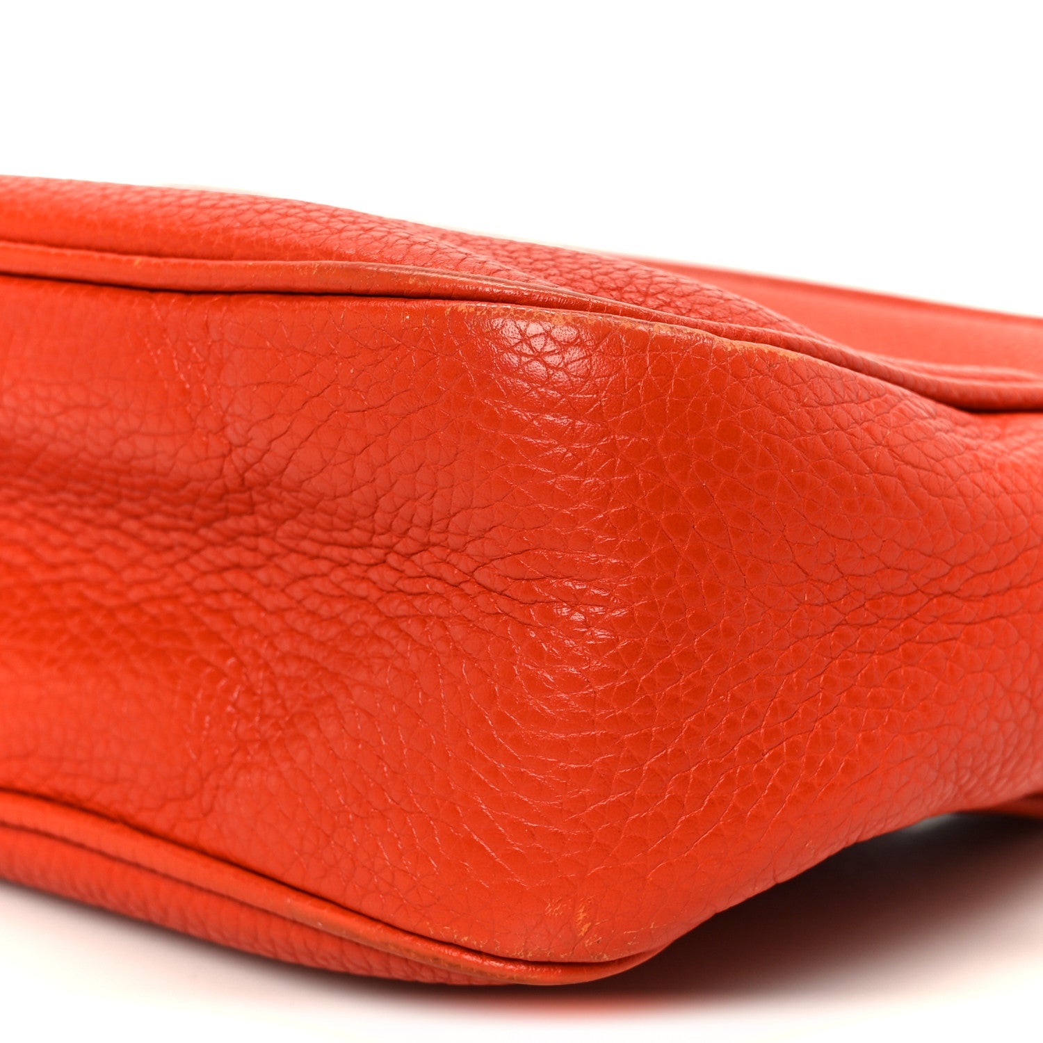 Gucci Pebbled Calfskin Small Soho Disco Bag Sun Orange