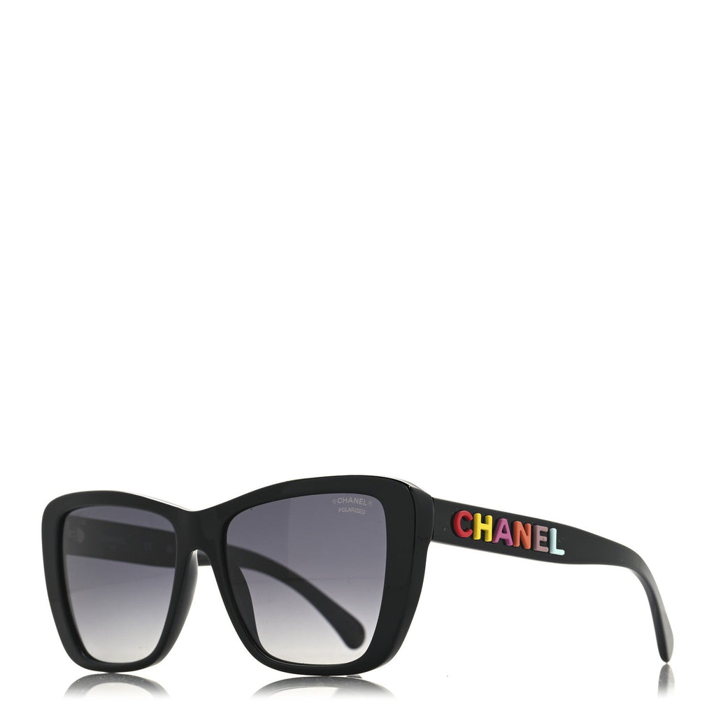 Acetate Polarized Butterfly Sunglasses 71548 Black