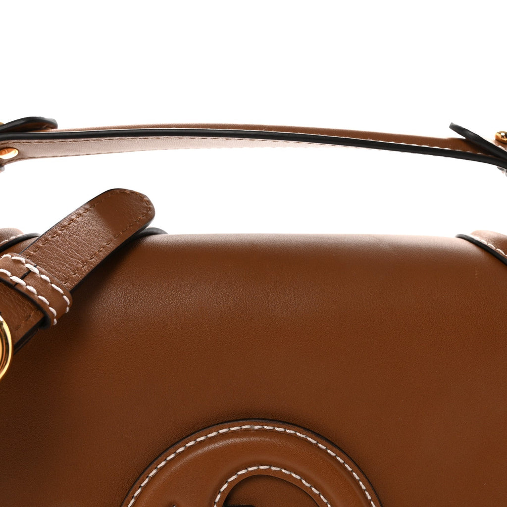 Gucci Calfskin Large Blondie Top Handle Flap Bag Sundial