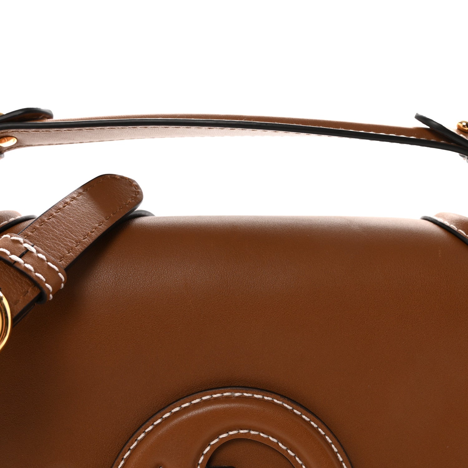Gucci Calfskin Large Blondie Top Handle Flap Bag Sundial