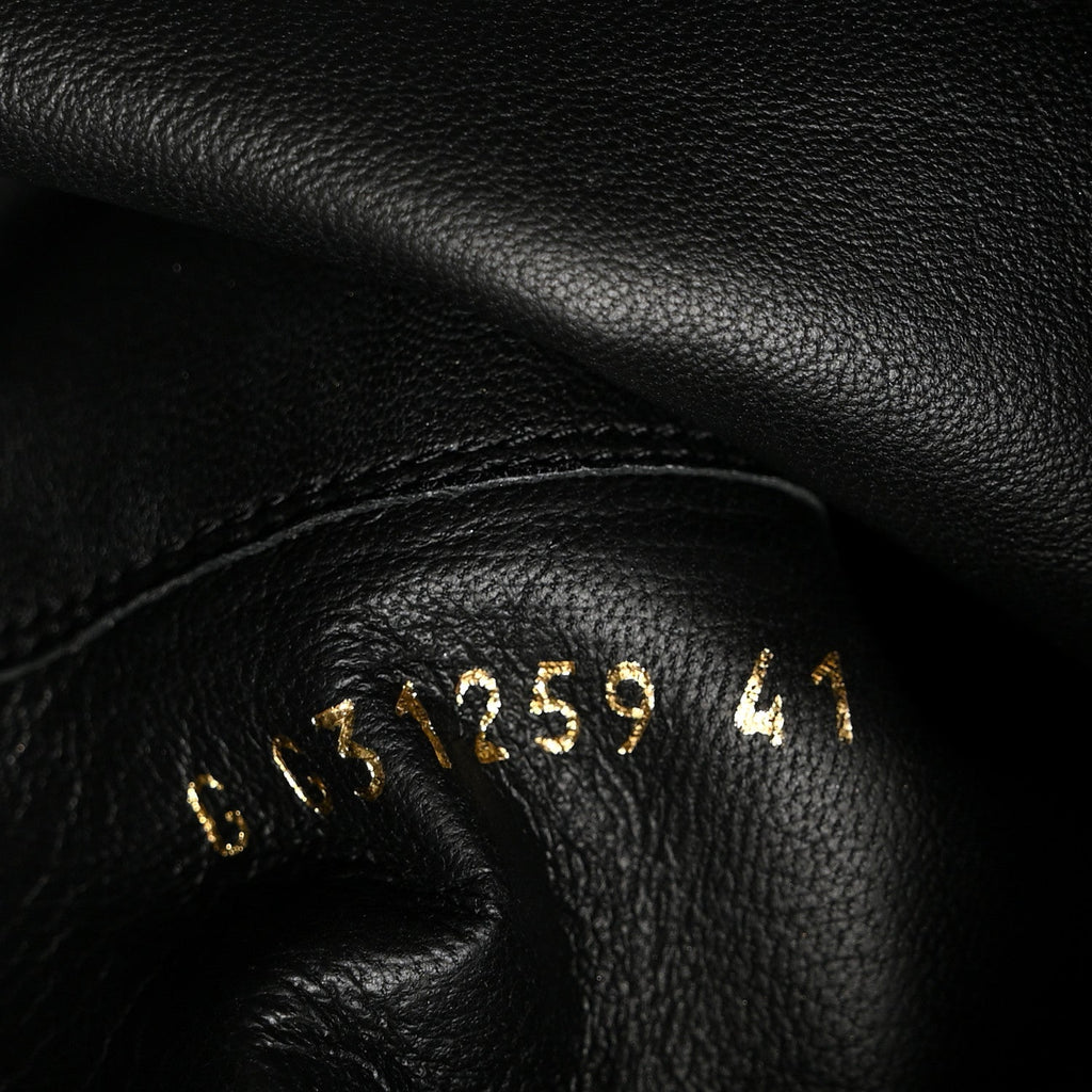 Chanel Suede Calfskin Chain Around High Boots 41 Black