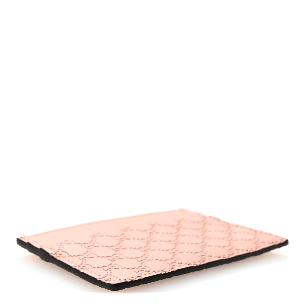 Gucci Microguccissima Card Holder Soft Pink